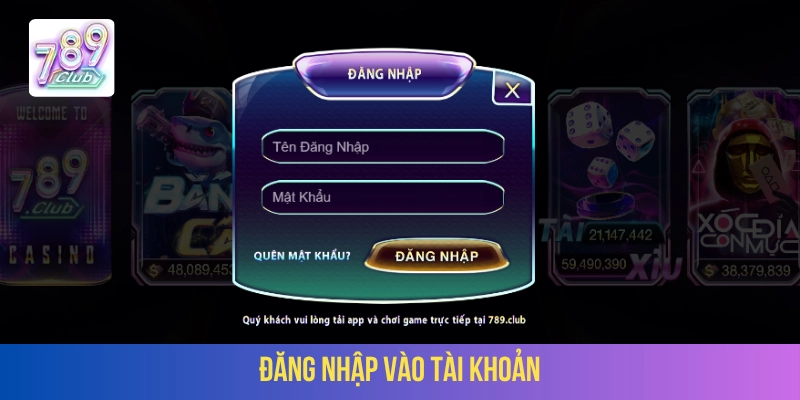 Yêu cầu đăng nhập vào tài khoản cược 